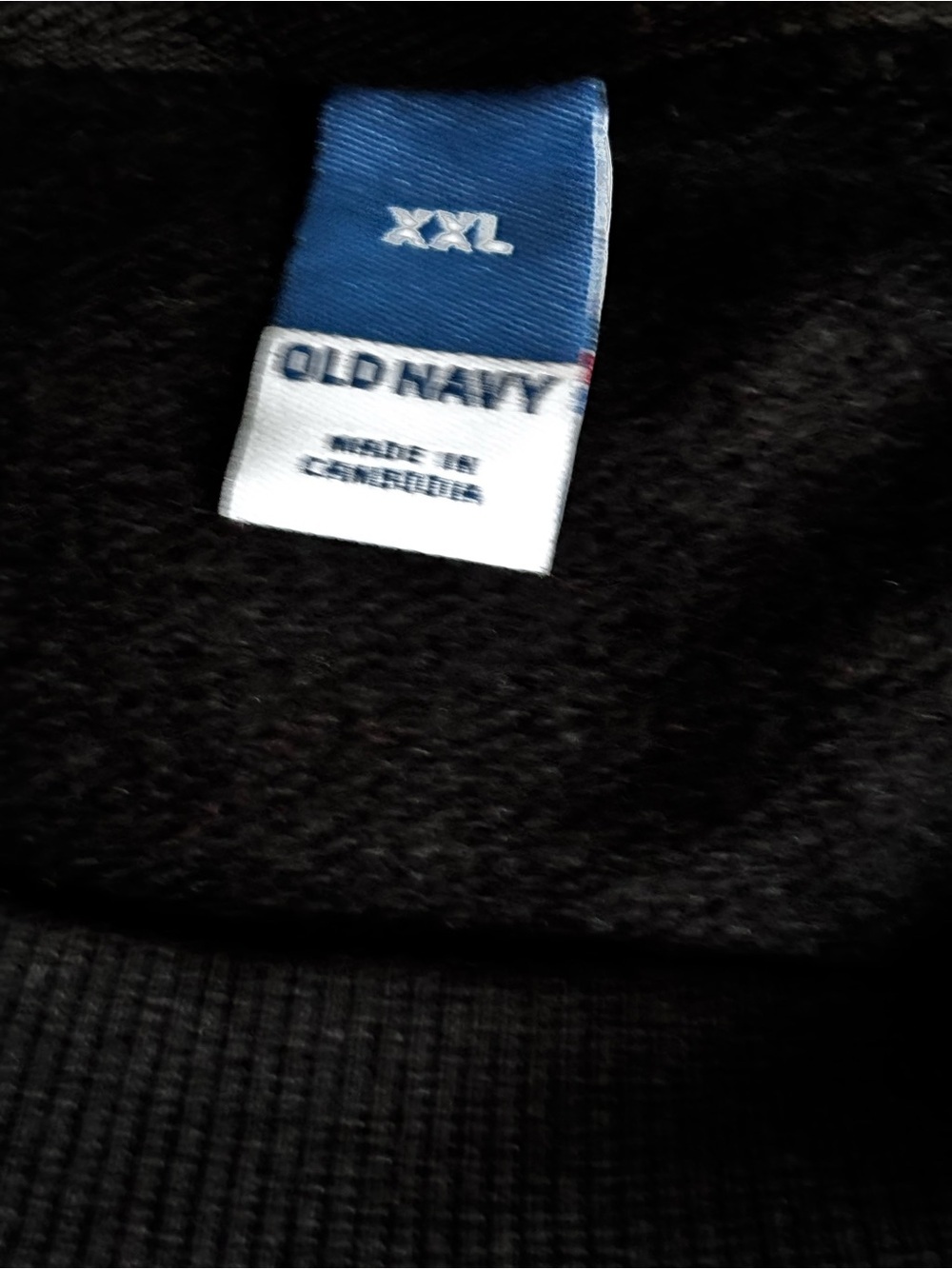 Old Navy Black Sweatshirt with Pastel 'Holiday Vibes' Script - Picture 4 of 5
